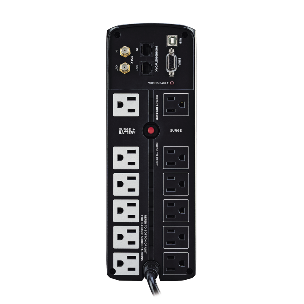 UPS CyberPower 1500VA/900W Línea Interactiva Mini Torre 12 Tomas - CP1500AVRLCDA