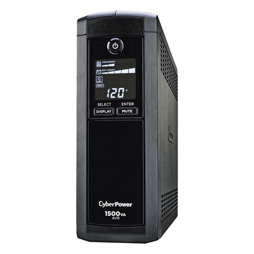 UPS CyberPower 1500VA/900W Línea Interactiva Mini Torre 12 Tomas - CP1500AVRLCDA