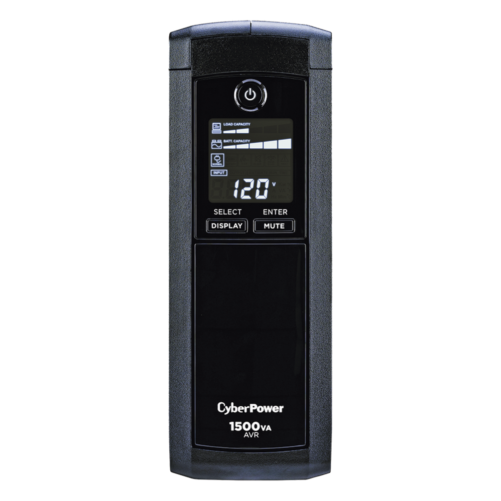 UPS CyberPower 1500VA/900W Línea Interactiva Mini Torre 12 Tomas - CP1500AVRLCDA