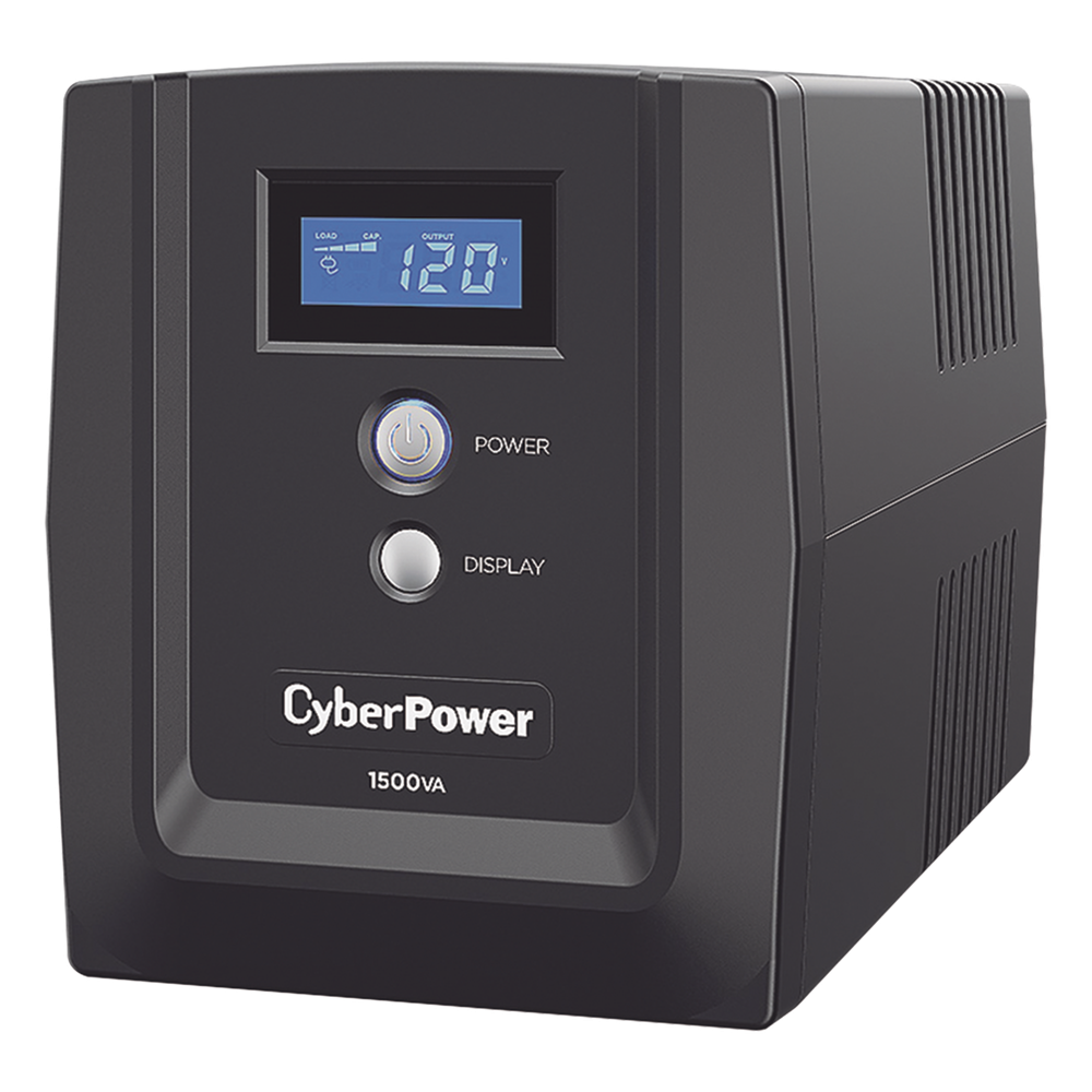 UPS CyberPower 1500VA/900W Línea Interactiva AVR Pantalla LCD - OM1500ATLCDA