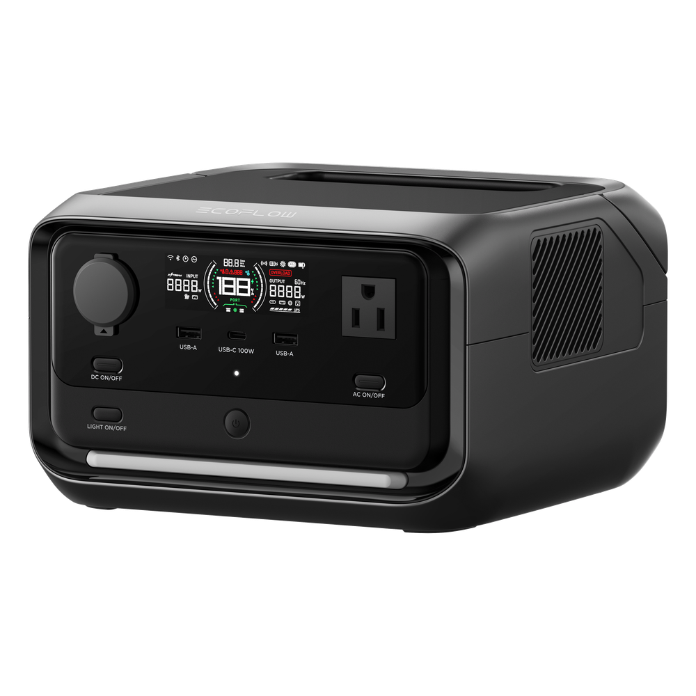 Estación de Energía Portátil EcoFlow River 3 Plus (286Wh) - Respaldo con Carga Solar
