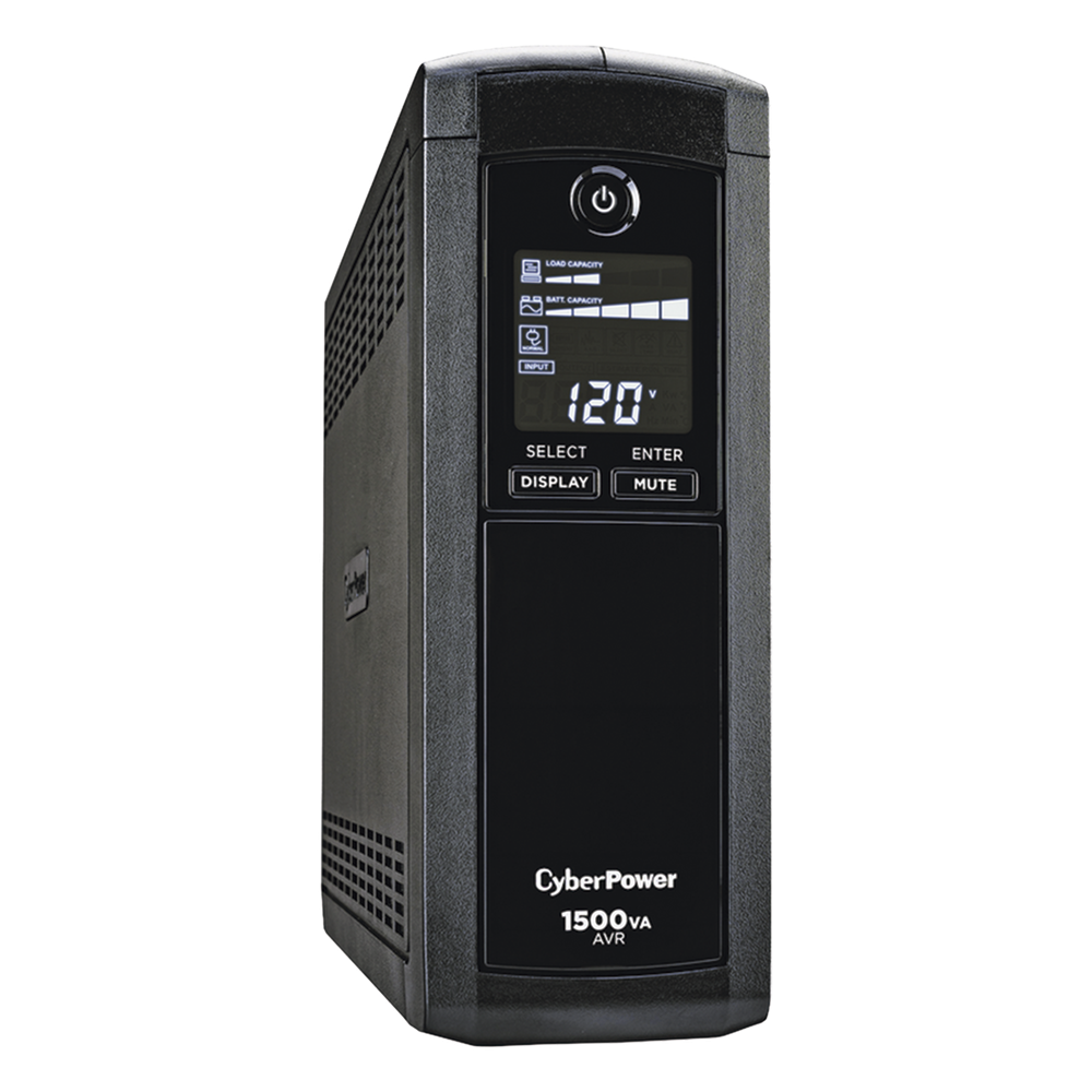 UPS CyberPower 1500VA/900W Línea Interactiva Mini Torre 12 Tomas - CP1500AVRLCDA